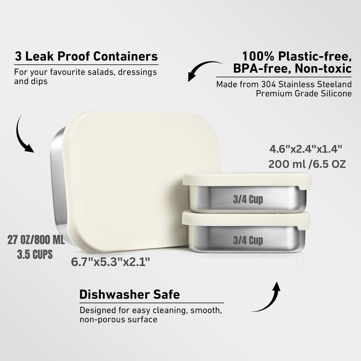 Modaniam silicone lids leak-proof seal ensures secure transport during commutes.