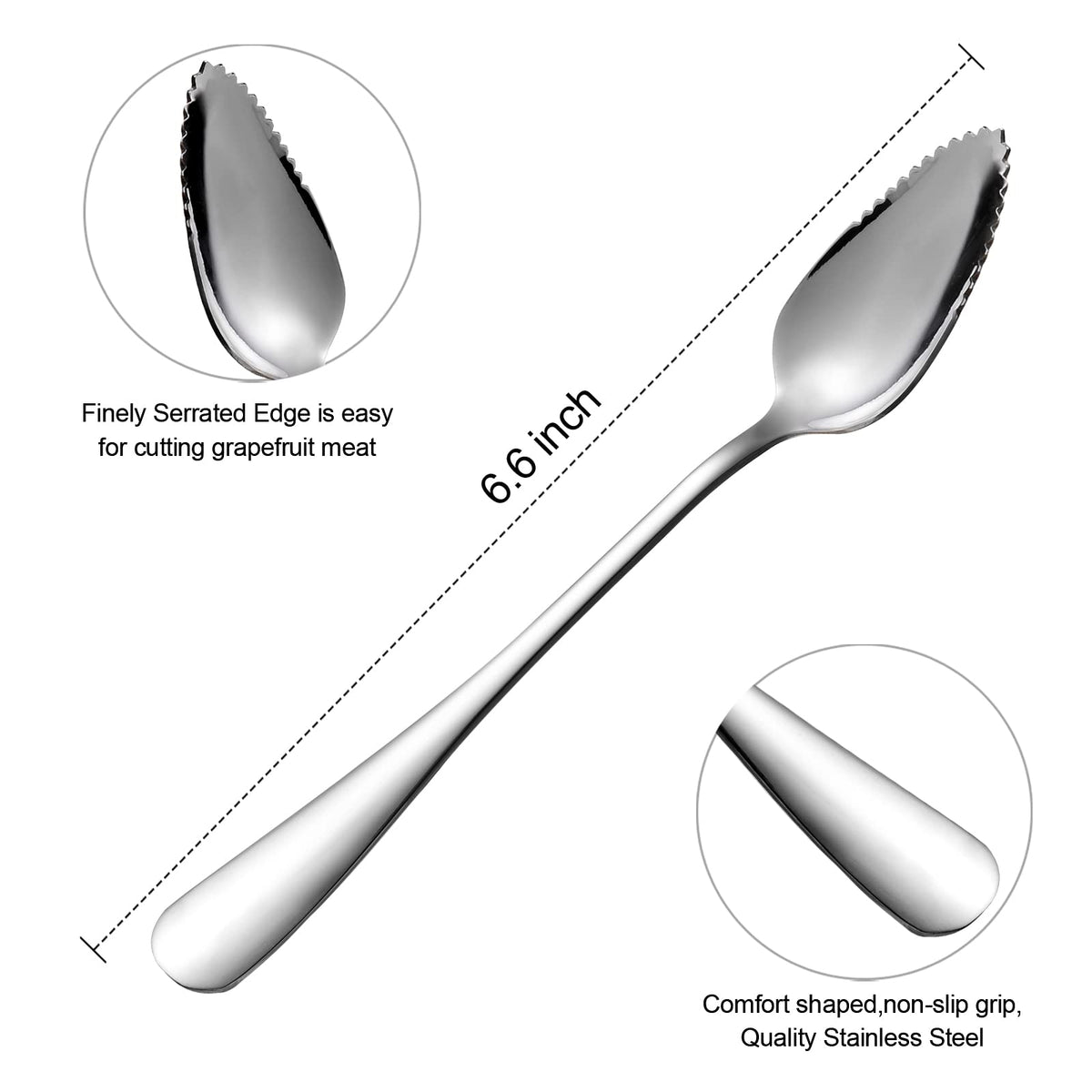 ModaSin grapefruit spoons complement any kitchen flatware
