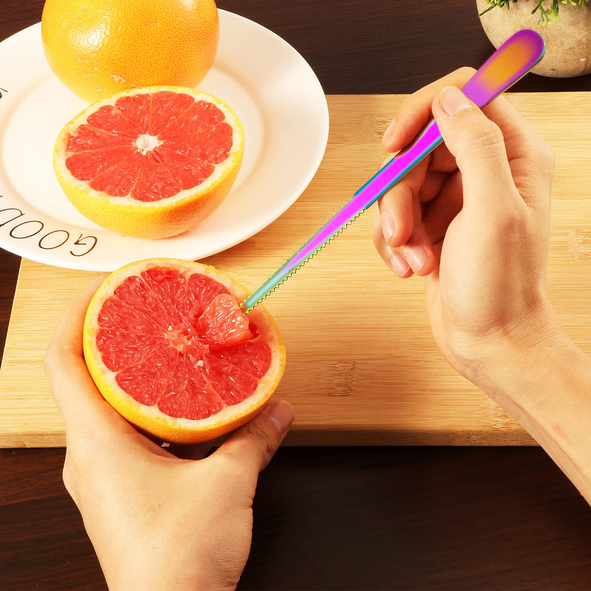 ModaSin non-stick plated utensils are dishwasher safe for quick cleaning.