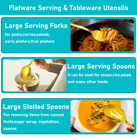 ModaSin slotted spoon 8.7-inch for precise serving of salads and sides