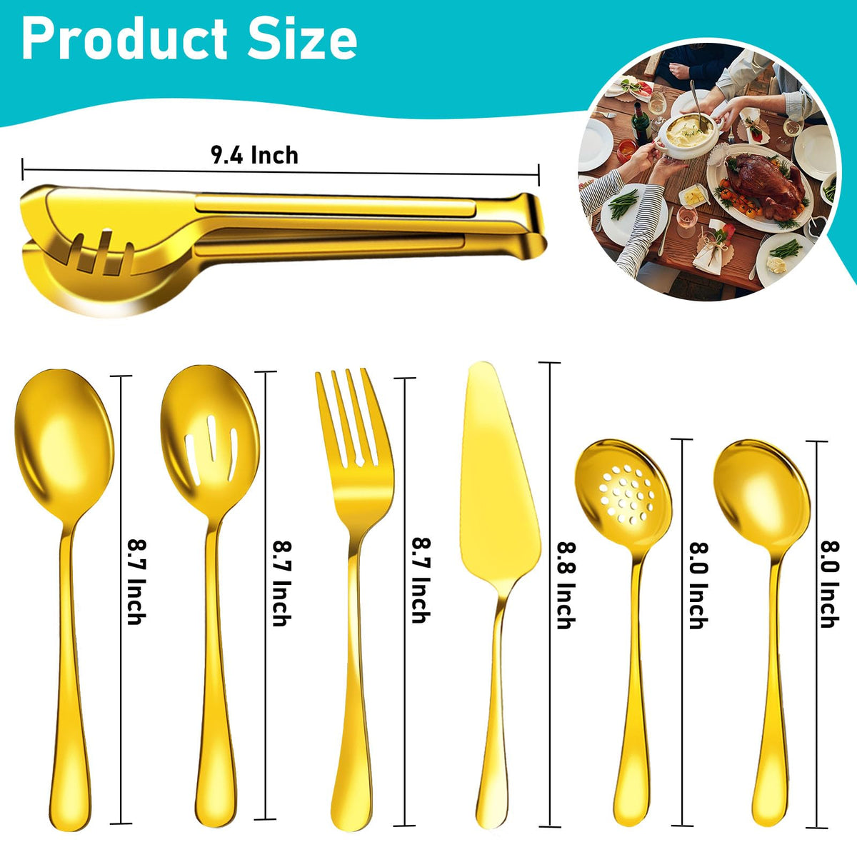 ModaSin soup ladle 8-inch ideal for soups and stews
