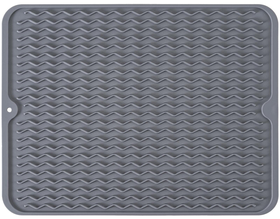 MODENGKONGJIAN dish drying mat 24x18 keeps countertops dry and dishes air-dried efficiently.
