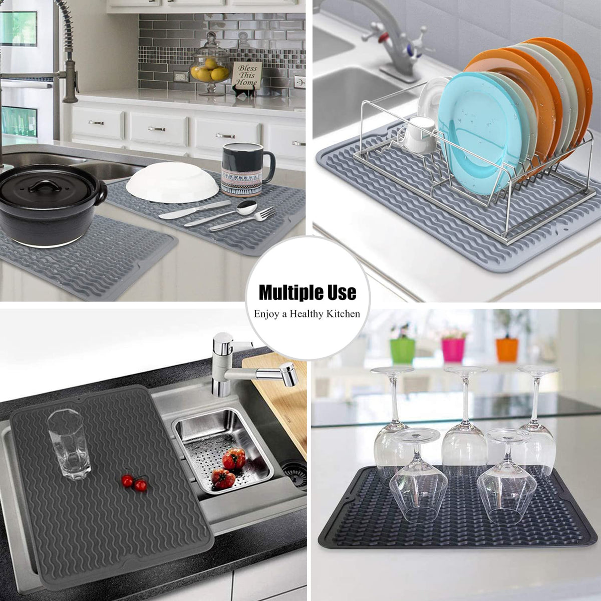 MODENGKONGJIAN non-slip surface helps keep dishes steady on counters.