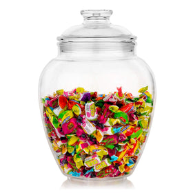 Modern Innovations 128-ounce jar with lid close-up showing airtight seal for freshness.