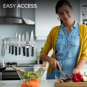 Modern Innovations kitchen organization bar ideal for utensils and metal items.