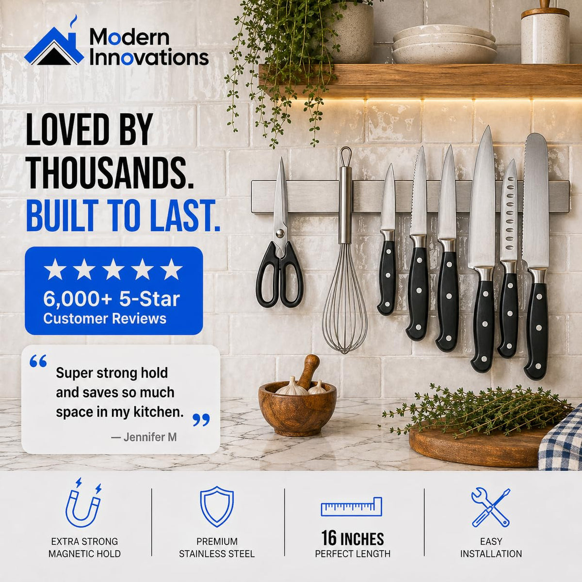 Modern Innovations knife bar installation kit and hardware included