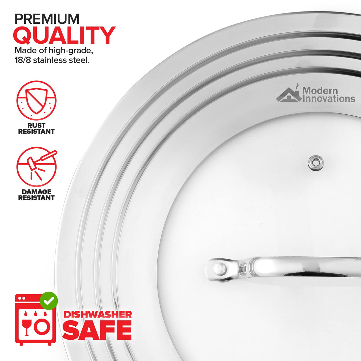 Modern Innovations universal lid showing vented hole to control steam