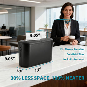 Modunful kitchen and bathroom towel dispenser keeps towels ready and accessible.