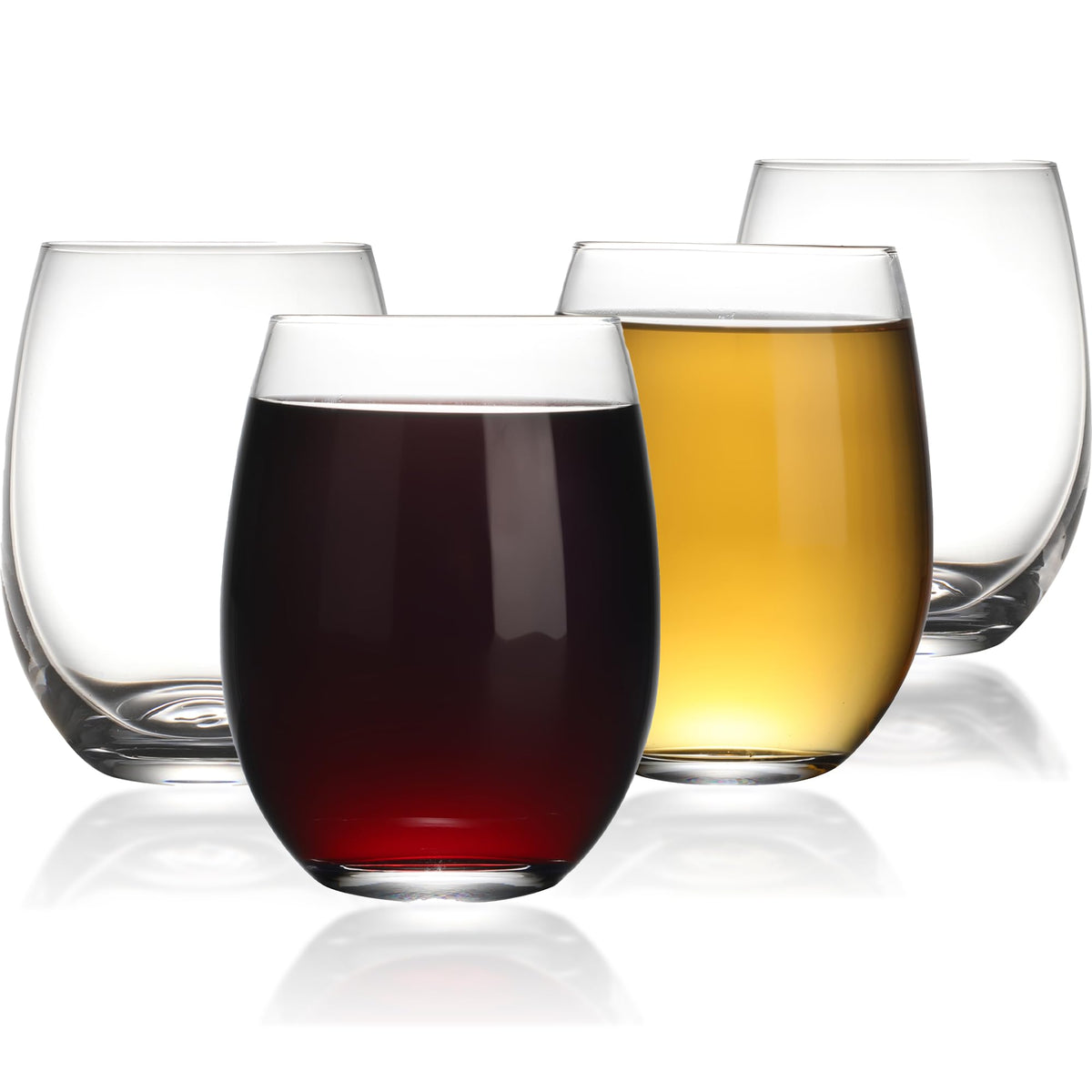 Modvera stemless wine glasses dishwasher-safe design simplifies cleanup after parties