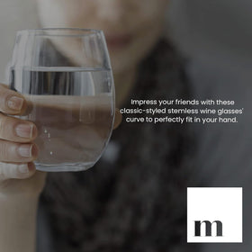 Modvera stemless wine glasses for Merlot Chardonnay Riesling offer versatile pairing options