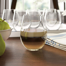 Modvera stemless wine glasses are dishwasher safe for easy care.