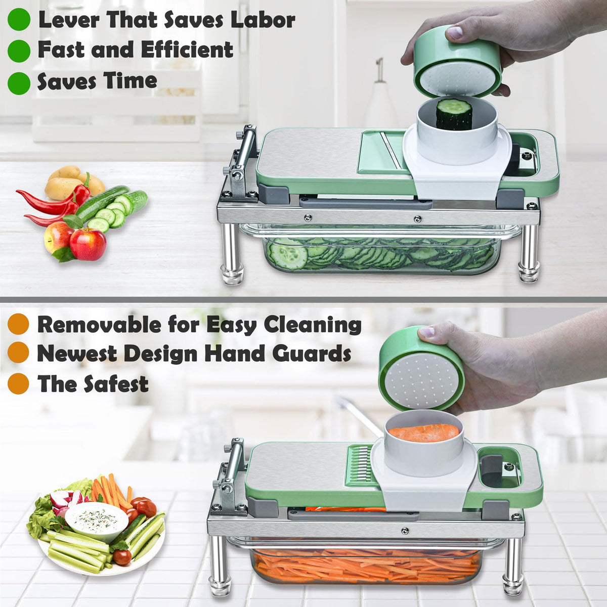 Moeuonb safety hand guard protects fingers during food preparation