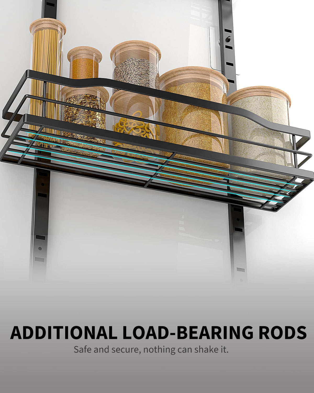 Moforoco tool-free installation highlights a simple, wall-damage-free setup.