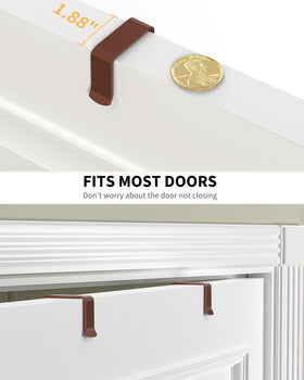Moforoco bronze door-mounted pantry organizer installation demonstration