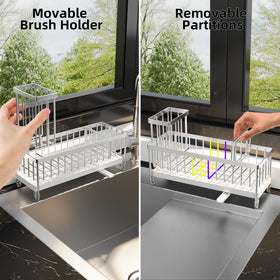 Moforoco brush-storage-rack keeps brushes upright and secure