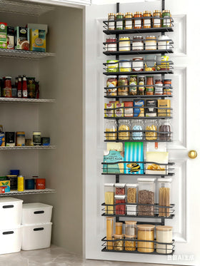 Moforoco sturdy metal construction supports heavy items without sagging.