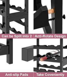 MOGELAFOO wine rack displayed in dining room for stylish storage