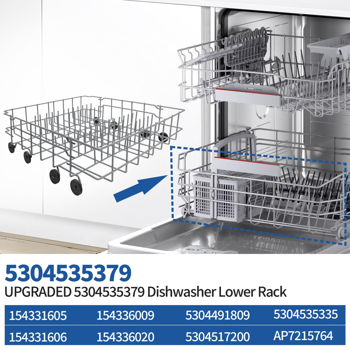 MOHTOL lower-rack installation is easy to swap without tools.