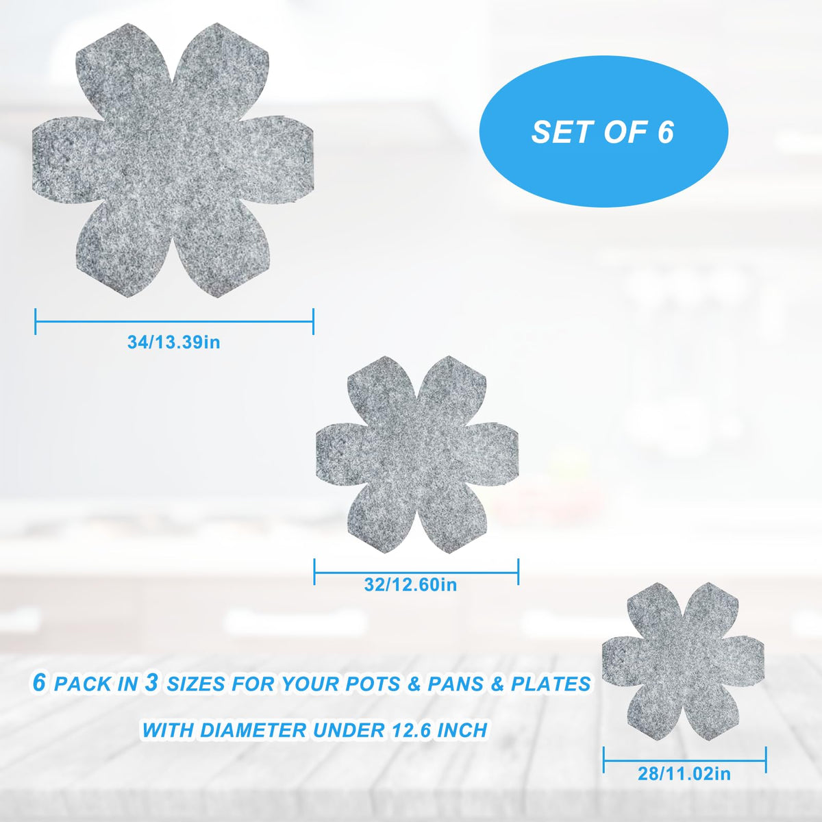 MOJOTORY pan protectors 11-2-inch size keeps your stack tidy.
