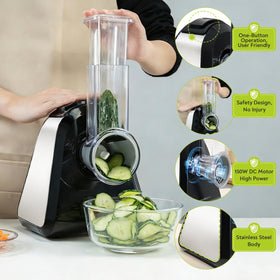 Mokero salad shooter for vegetables delivers even slices for quick salads.