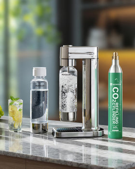 MOKKOM carbonator refill provides rich bubbles in every glass.