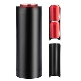 Mokvtz double tactical can holder keeps two cans within easy reach for refreshing sips.