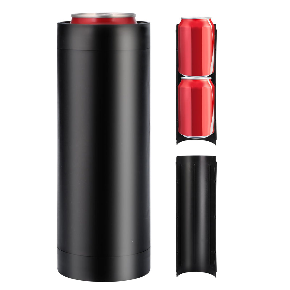 Mokvtz double tactical can holder keeps two cans within easy reach for refreshing sips.
