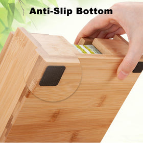 MOLEDINO napkin holder bottom with anti-slip pads protects countertops.