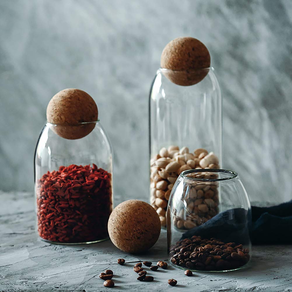 MOLFUJ airtight glass storage jar highlights durable, long-lasting freshness.