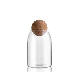 MOLFUJ ball-cork glass jar seals freshness while doubling as stylish pantry storage.