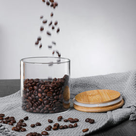 MOLFUJ retro-modern jar enhances kitchen decor while staying practical.