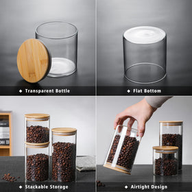 MOLFUJ airtight lid helps keep coffee, tea, and spices dry.