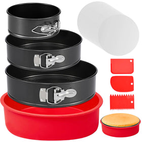 Molgree four-inch springform pan with removable bottom for easy cheesecake release