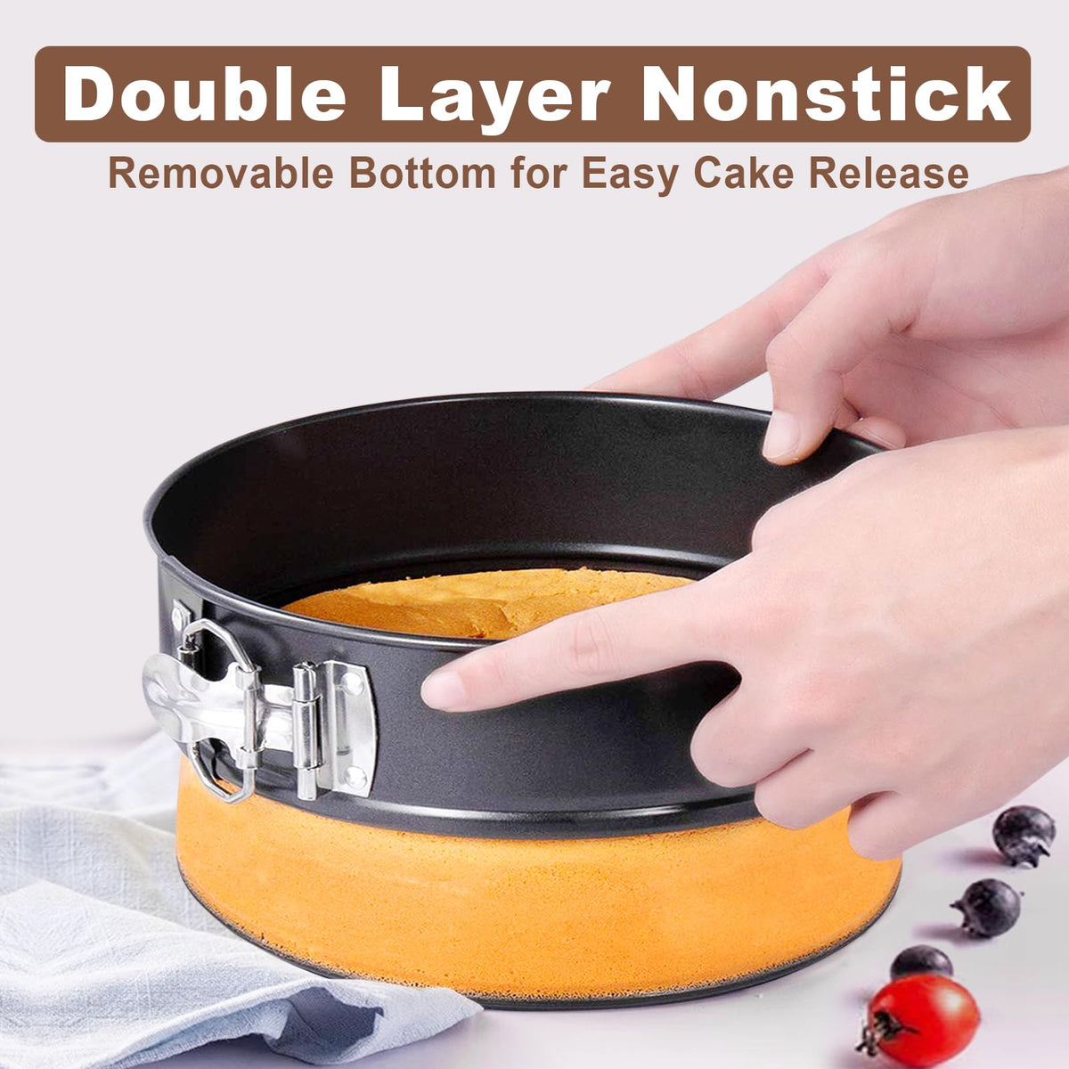 Molgree leakproof protector fitting springform pans to prevent leaks