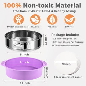 Molgree nonstick interior supports easy release and quick cleanup after baking.