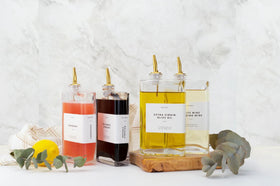 Molimoli luxe gold-accent packaging adds modern kitchen appeal.