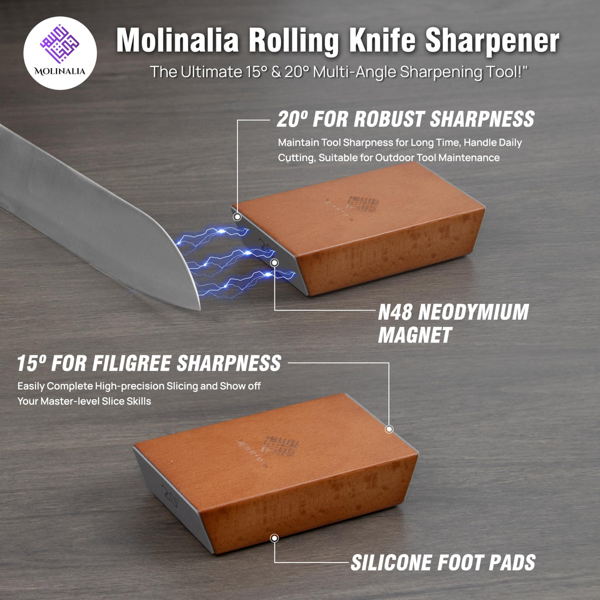 Molinalia natural birchwood body combines durability with a premium aesthetic.