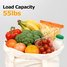 MOLOVA tote capacity 55lb demonstrates strong load-bearing potential.