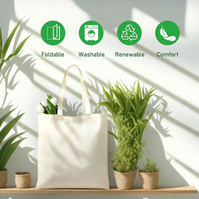 MOLOVA tote DIY customization surface ready for designs.