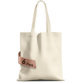 MOLOVA canvas tote front view, 14x15, ideal for daily errands.