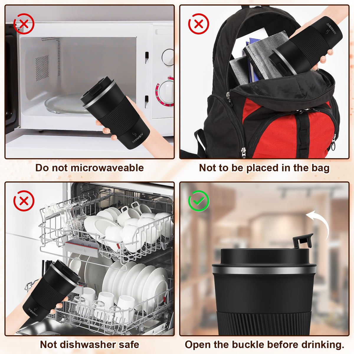 MOMSIV compact mug with silicone grip for comfortable handling.