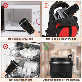 MOMSIV compact mug with silicone grip for comfortable handling.
