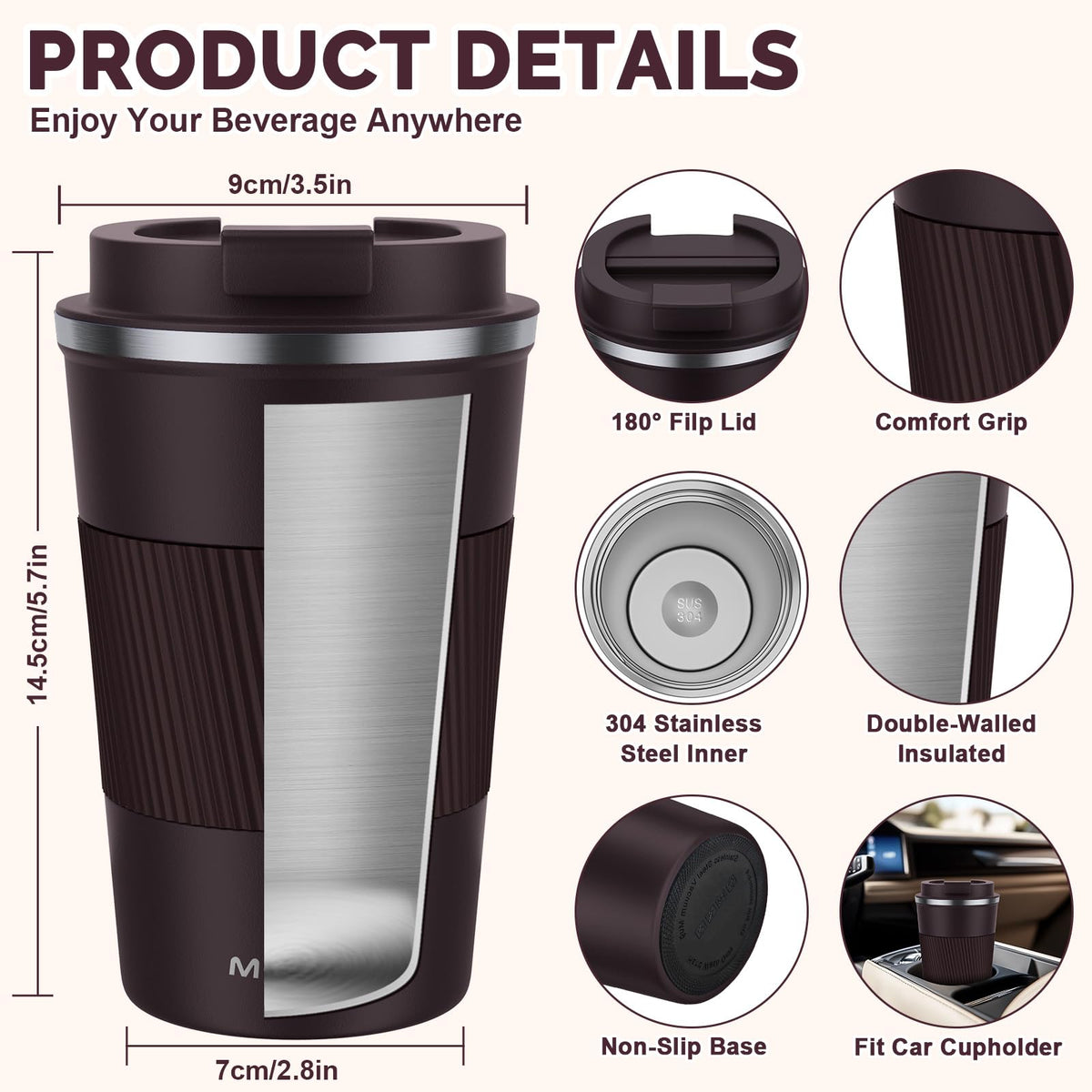 MOMSIV leakproof lid close-up ensures spill-free transportation.
