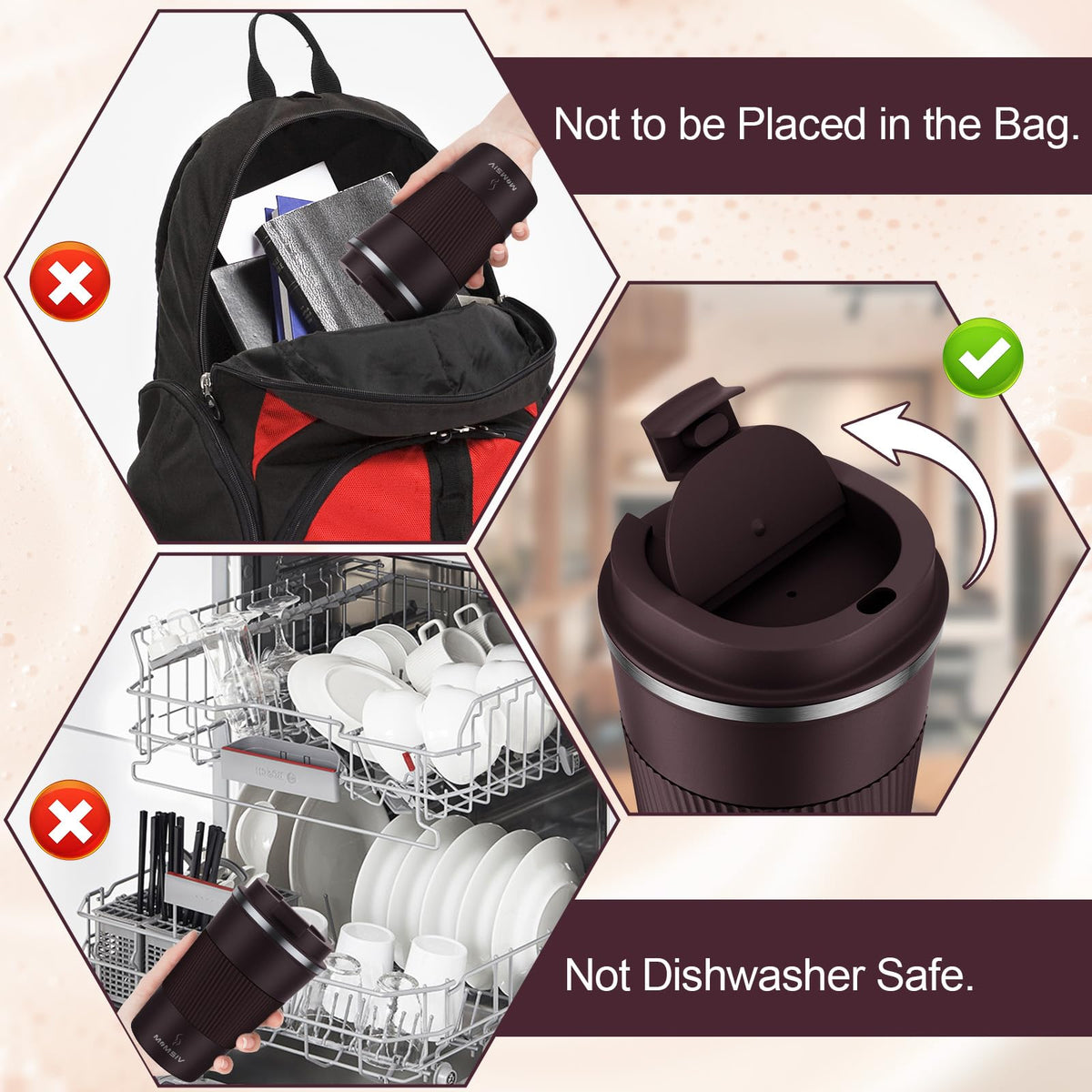 MOMSIV 12oz fits car cup holders and travel bags.