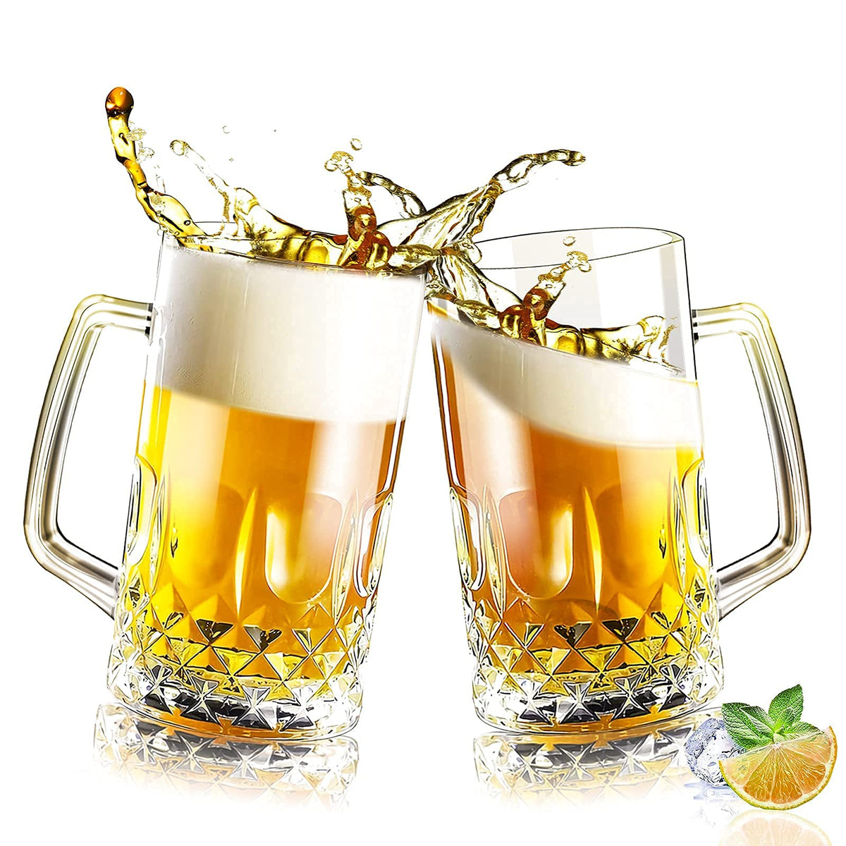 Momugs two 20oz beer steins ready for table setting