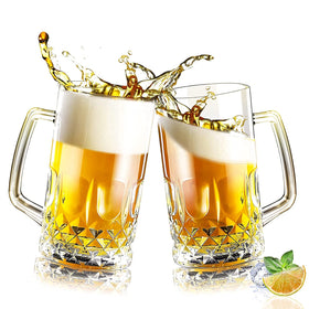 Momugs two 20oz beer steins ready for table setting