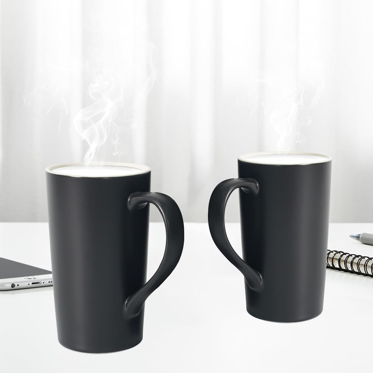 Momugs durable stoneware construction withstands daily use and high temperatures.