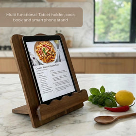 Moncur Home heavy cookbook support prevents tipping during recipes.