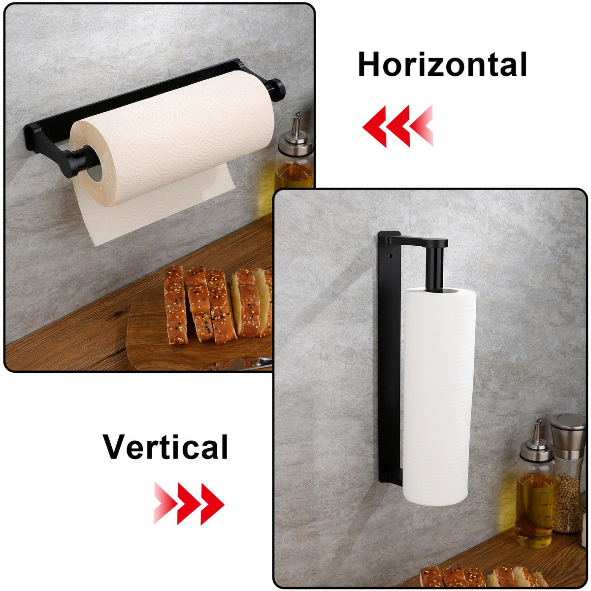 MONEER compact space-saving towel holder keeps counters clear.