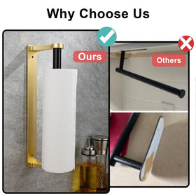 MONEER Glow Gold aluminum alloy towel holder offers durable, rust-proof performance.